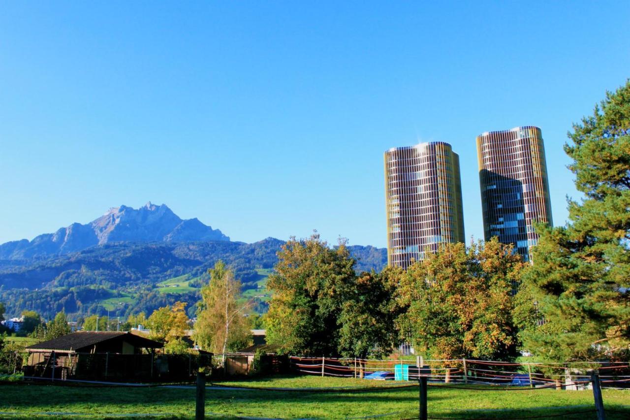 Hitrental Allmend Comfort Studios Luzern Dış mekan fotoğraf